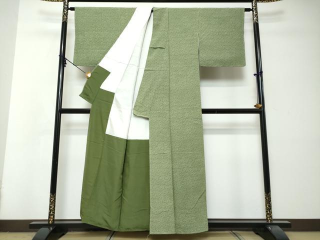 平和屋着物●江戸小紋 吉祥柄 正絹 逸品 未使用 DABI2958ud