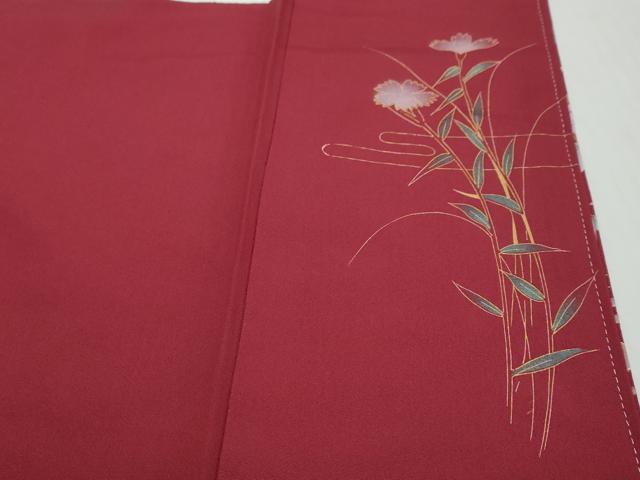 平和屋着物●豪華振袖 流水花車文 金彩 正絹 逸品 DABI2959ud