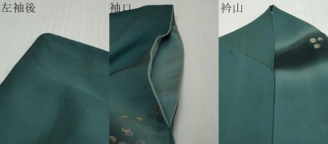 平和屋着物●訪問着 刺繍 草花文 暈し染め 金彩 正絹 逸品 DABI2970ud