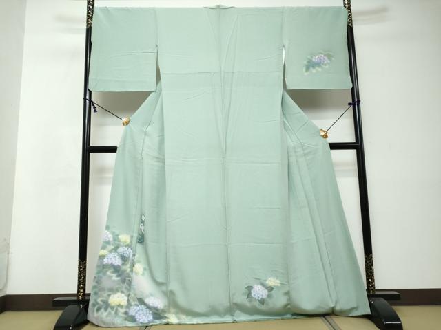 平和屋着物●訪問着 紫陽花 暈し染め 正絹 逸品 DABI2993ud