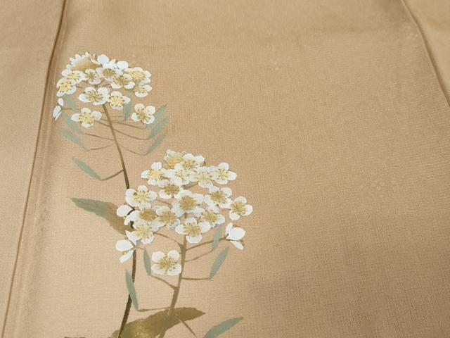 平和屋着物●京友禅作家 打越勇二 訪問着 草花文 暈し染め 金彩 正絹 逸品 DABI3000ud