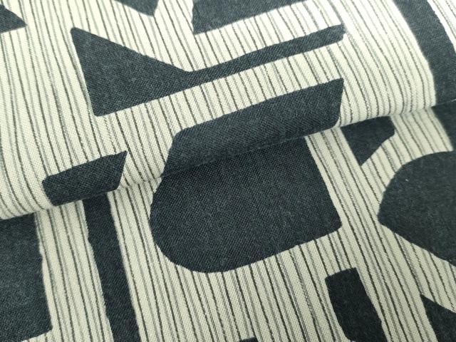 平和屋着物∴夏物 男性 浴衣 注染 手縫い 抽象文 綿 逸品 DABI3325cd