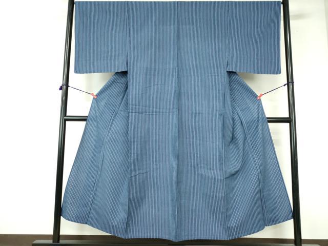 平和屋着物∴夏物 男性 浴衣 両面染 手縫い 間道 綿 逸品 DABI3362cd