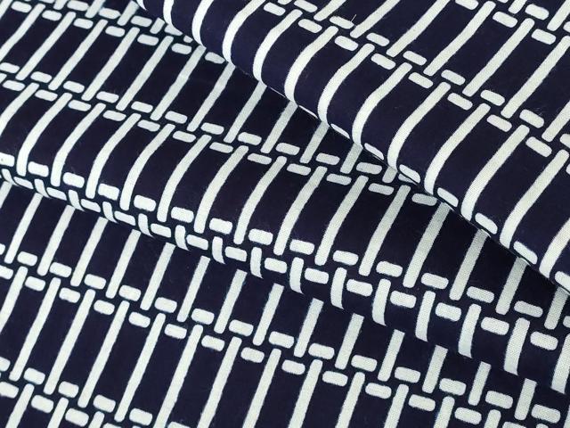平和屋着物∴夏物 男性 浴衣 注染 手縫い 抽象文 綿 逸品 DABI3383cd