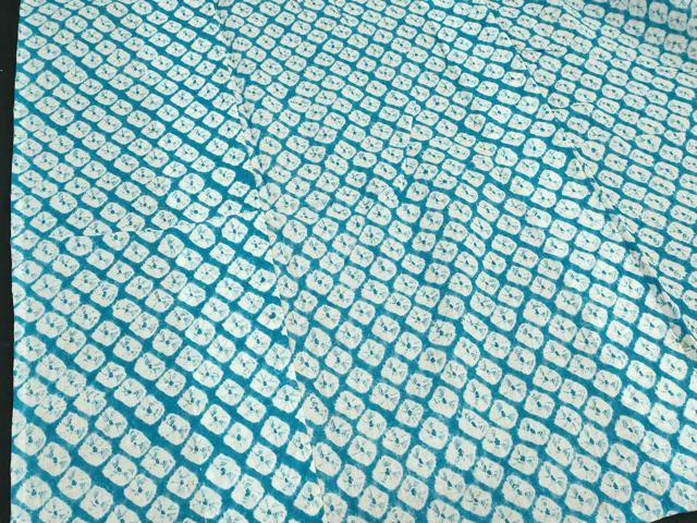 平和屋着物∴夏物 浴衣 有松鳴海絞り 蜘蛛絞り 綿 逸品 DABI3485cd