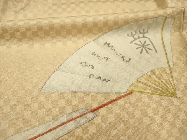 平和屋着物■訪問着 歌舞伎 鼓 金銀彩 正絹 逸品 DABI3534ya