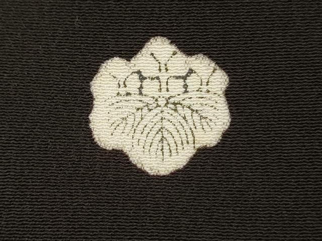 平和屋着物■豪華黒留袖 刺繍 花鳥文 金銀糸 正絹 逸品 DABI3544ya