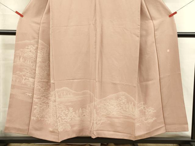 平和屋着物■江戸小紋 訪問着 作家物 風景文 正絹 逸品 DABI3550ya