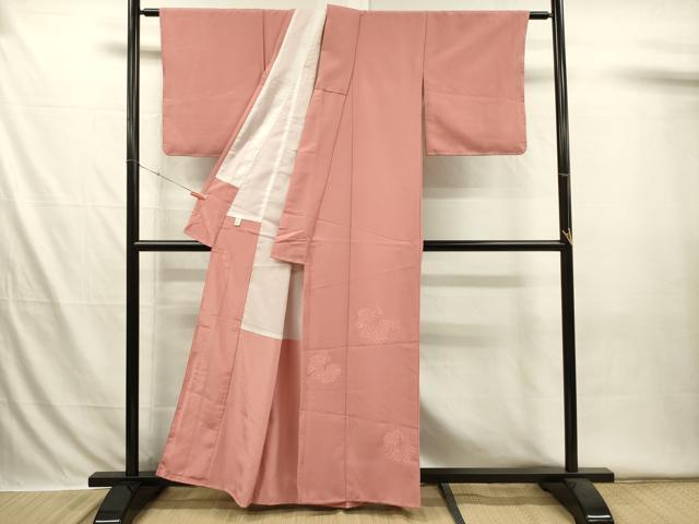 平和屋着物■色留訪問着 草花文 洗える着物 DABI3555ya