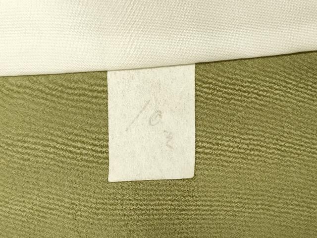 平和屋着物■小紋 笹の葉花文 洗える着物 未使用 DABI3556ya