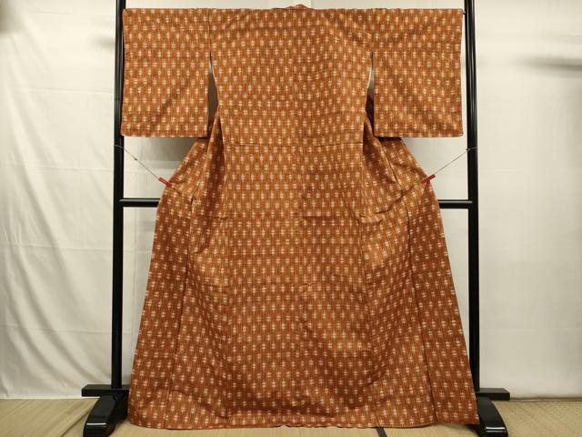 平和屋着物■上質な紬 抽象文様 鈴乃屋扱い 正絹 逸品 DABI3577ya