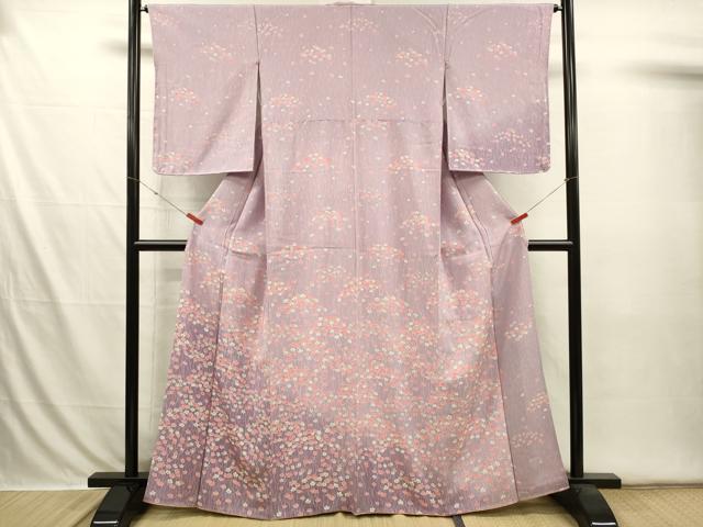 平和屋着物■訪問着 草花文 暈し染め 正絹 逸品 DABI3578ya