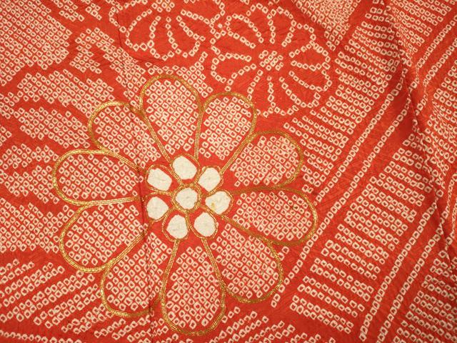 平和屋着物■豪華振袖 総絞り 駒刺繍 渡橋風景花文 正絹 逸品 DABI3580ya