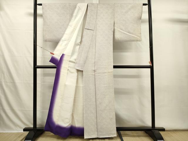 平和屋着物■大変加工の良い総絞り小紋 正絹 逸品 DABI3597ya