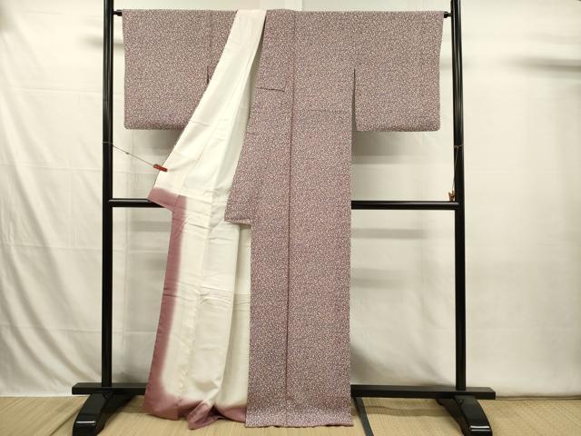 平和屋着物■上質な小紋 成り物 正絹 逸品 DABI3600ya
