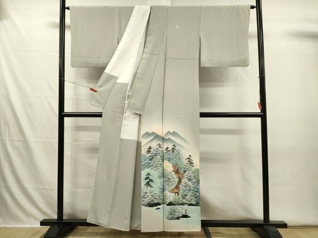 平和屋着物■豪華色留袖 作家物 手描き 風景人物文 暈し染め 金糸 正絹 逸品 DABI3601ya