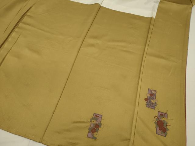 平和屋着物■訪問着 駒刺繍 扇面花文 暈し染め 金彩 正絹 逸品 DABI3603ya