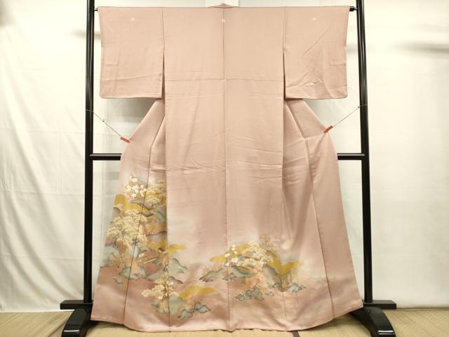 平和屋着物■豪華色留袖 風景花松文 暈し染め 金彩 正絹 逸品 DABI3606ya