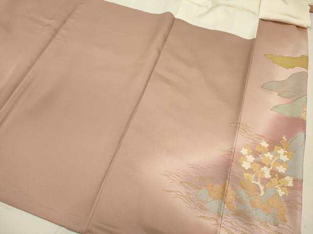 平和屋着物■豪華色留袖 風景花松文 暈し染め 金彩 正絹 逸品 DABI3606ya