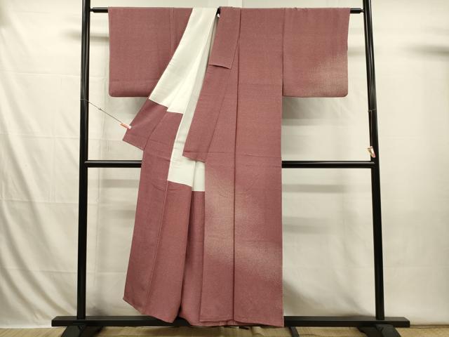 平和屋着物■江戸小紋 訪問着 霞文 大小あられ 暈し染め 正絹 逸品 DABI3630ya
