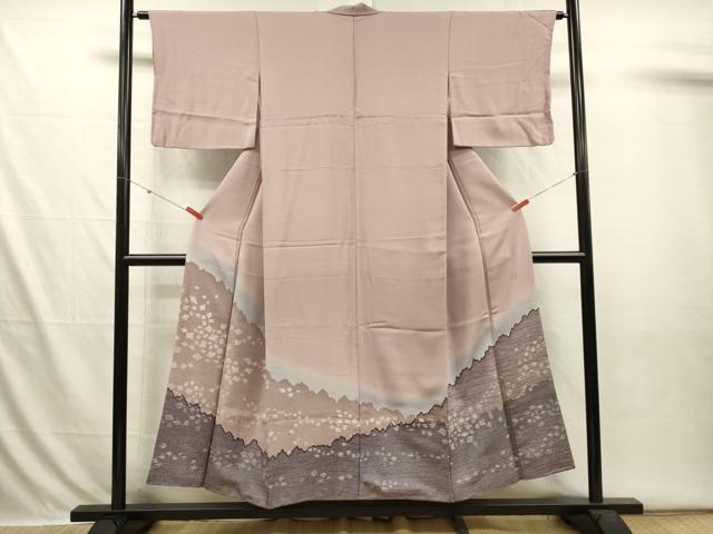 平和屋着物■色留訪問着 作家物 風景文 箔散らし 暈し染め 金彩 正絹 逸品 DABI3631ya