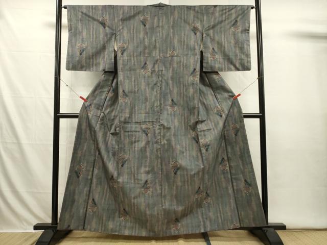 平和屋着物■本場大島紬 7マルキ 抽象文様 正絹 逸品 DABI3635ya