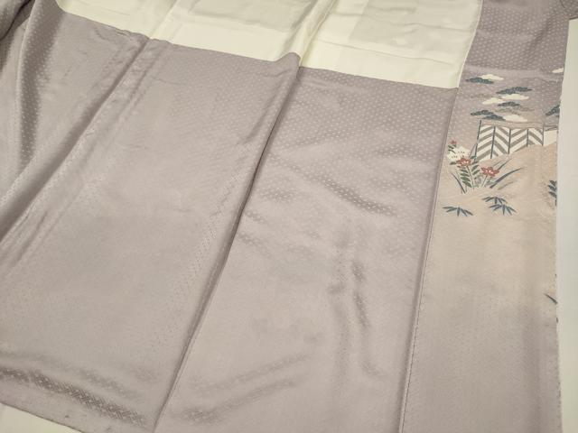 平和屋着物■豪華色留袖 風景花松文 暈し染め 正絹 逸品 DABI3636ya