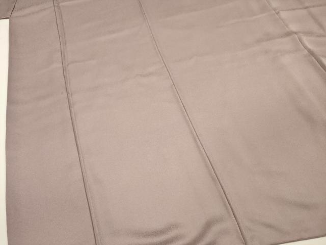 平和屋着物■上質な色無地 唐草地紋 枯野色 正絹 逸品 DABI3647ya