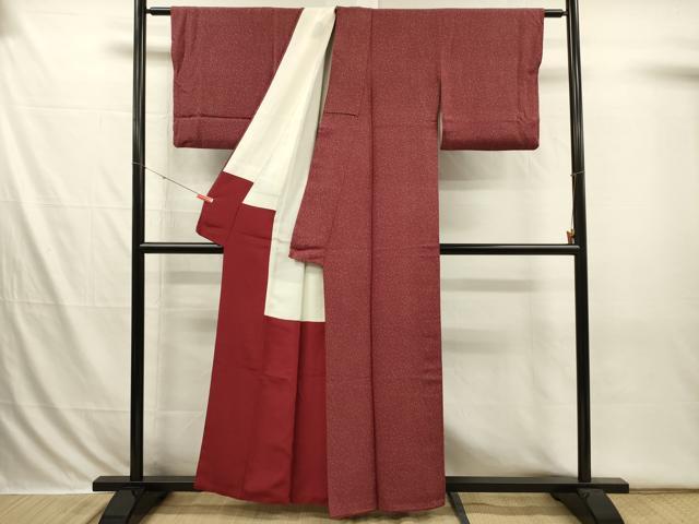 平和屋着物■上質な小紋 霞文 正絹 逸品 DABI3668ya