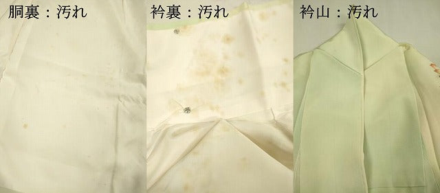 平和屋着物■訪問着 草花文 暈し染め 金彩 正絹 逸品 DABI3675ya