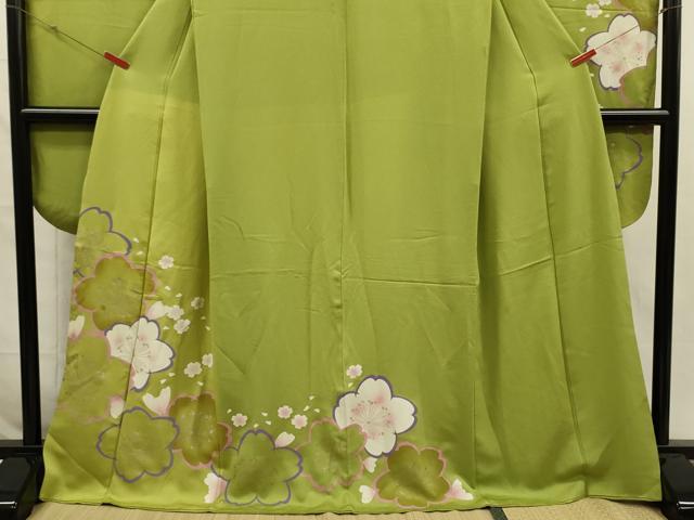 平和屋着物■豪華振袖 舞桜文 金彩 正絹 逸品 DABI3676ya