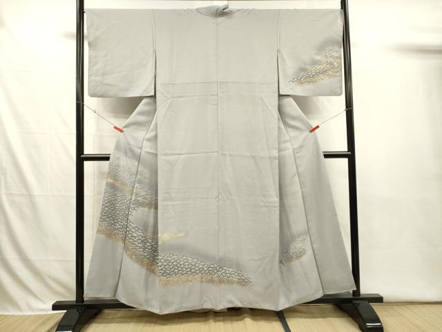 平和屋着物■訪問着 松霞文 暈し染め 金彩 正絹 逸品 DABI3691ya