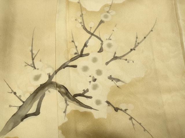 平和屋着物■訪問着 手描き 枝花文 暈し染め 正絹 逸品 DABI3702ya
