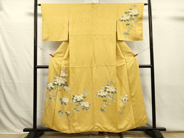 平和屋着物■訪問着 枝花文 正絹 逸品 DABI3774ya