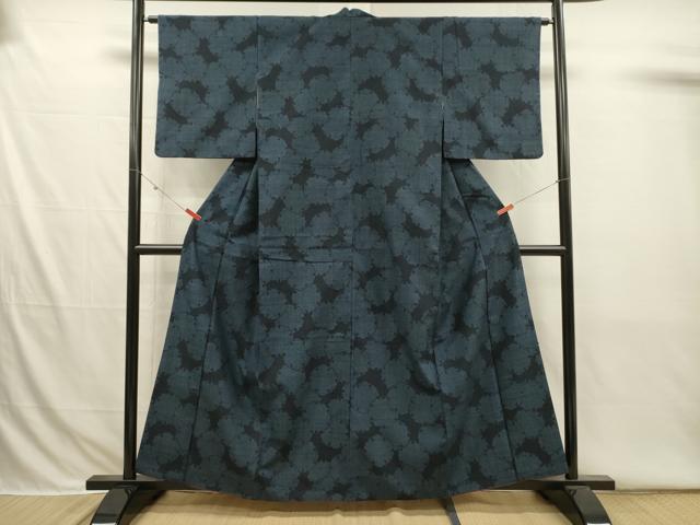 平和屋着物■結城紬 雪輪重ね 正絹 逸品 DABI3777ya