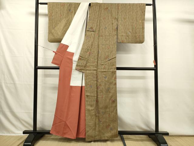 平和屋着物■訪問着 舞花文 金彩 正絹 逸品 DABI3786ya