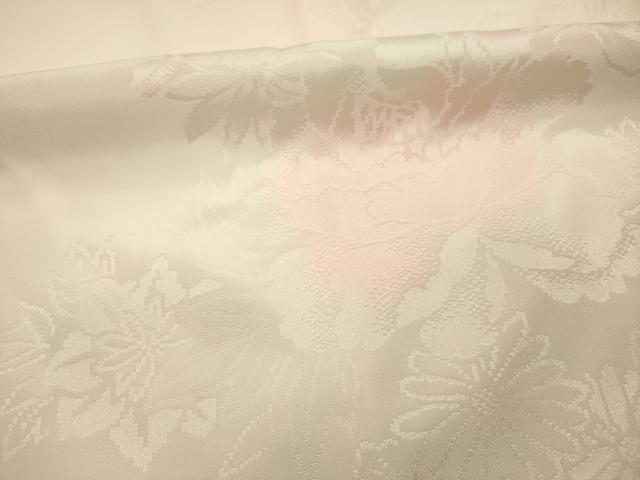 平和屋着物■長襦袢 袷 草花地紋 暈し染め 正絹 逸品 DABI3807ya
