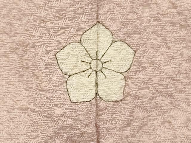 平和屋着物■上質な色無地 霞地紋 薄桜色 正絹 逸品 DABI3828ya