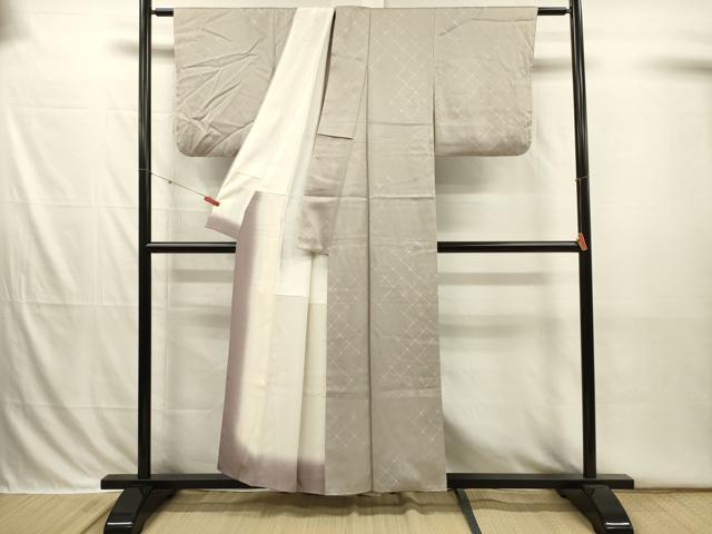 平和屋着物■上質な小紋 網目文 正絹 逸品 DABI3831ya