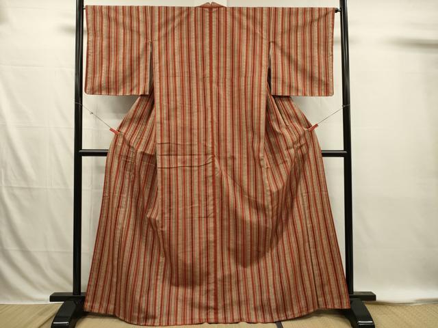 平和屋着物■上質な紬 間道 正絹 逸品 DABI3856ya