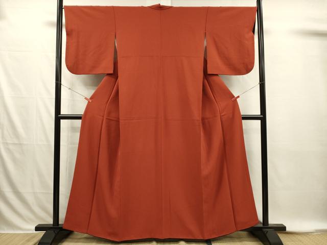 平和屋着物■上質な色無地 紅緋色 やまと誂製 正絹 逸品 DABI3880ya
