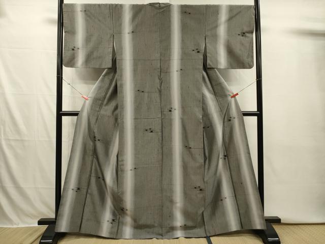 平和屋着物■上質な紬 エ霞 間道 正絹 逸品 DABI3906ya