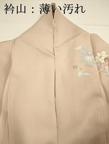 平和屋着物■訪問着 作家物 草花文 暈し染め 金彩 正絹 逸品 DABI3932ya