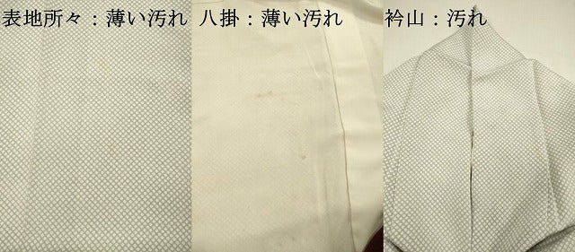 平和屋着物■江戸小紋 行儀 鬼しぼ縮緬 正絹 逸品 DABI3944ya