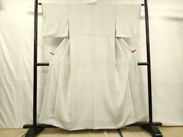 平和屋着物■江戸小紋 行儀 鬼しぼ縮緬 正絹 逸品 DABI3944ya