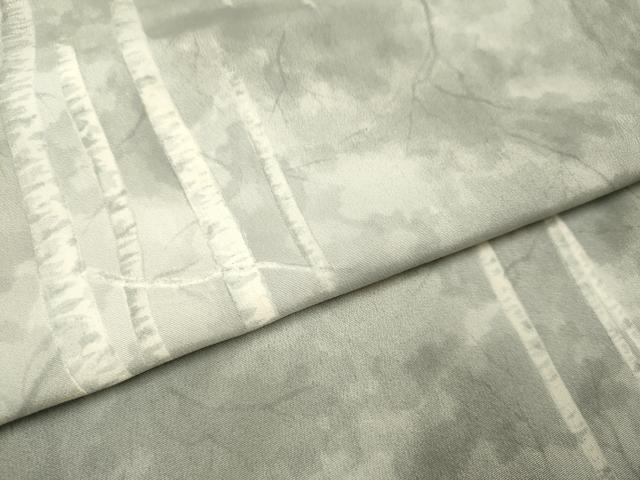 平和屋着物▽上質な小紋 単衣 樹林文 正絹 逸品 DABI4041du