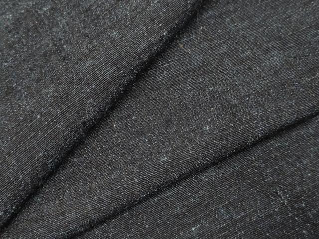 平和屋着物▽上質な紬 単衣 霞文 正絹 逸品 DABI4043du