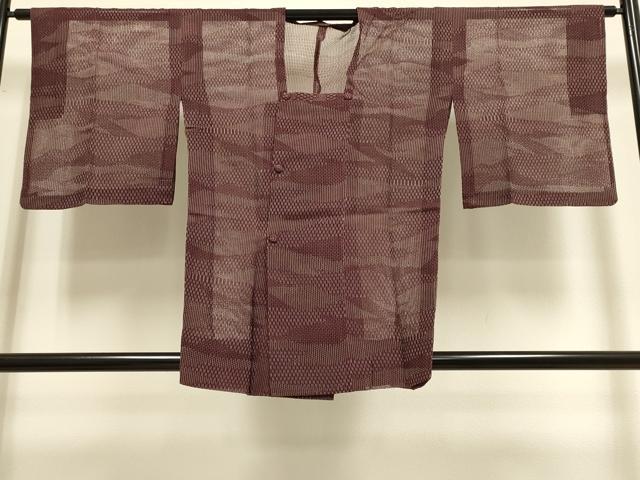 平和屋着物▽道行コート スリーシーズン 春夏秋 塵除け 霞文 正絹 逸品 DABI4068du
