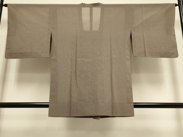 平和屋着物▽道行コート スリーシーズン 春夏秋 塵除け 縞 正絹 逸品 DABI4069du