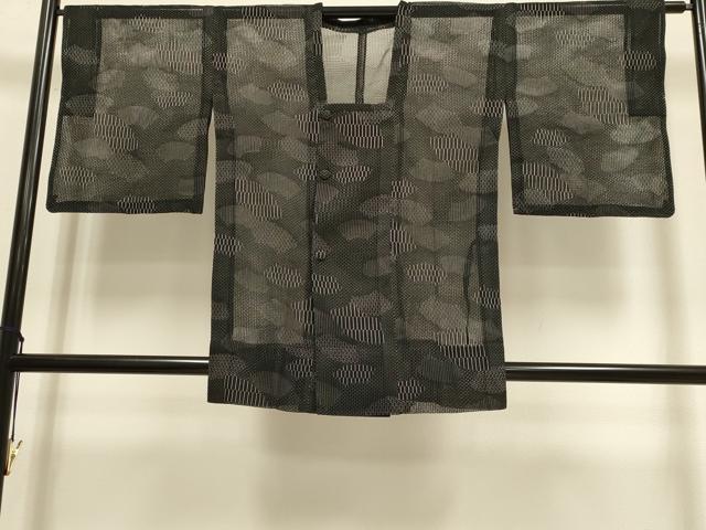 平和屋着物▽道行コート スリーシーズン 春夏秋 塵除け 地紙重ね文 正絹 逸品 DABI4073du